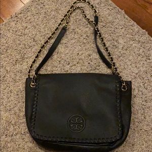 COPY - COPY - Tory Burch black leather shoulder b…